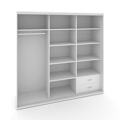 Корпус 3-х секционного шкафа низкого L=2669мм Maris SH.K3-8.2 K1