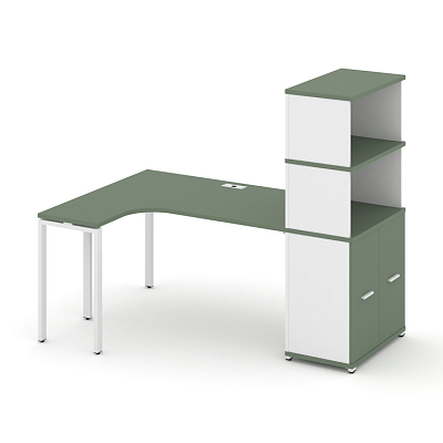 Стол эргономичный с опорным распашным шкафом Concept CN.SA-216(L)