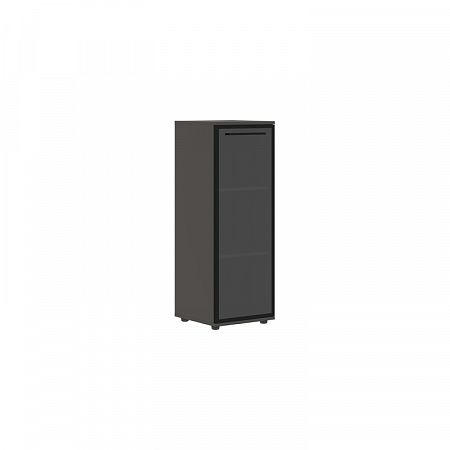 Шкаф-колонка со стеклянной дверью в металлической раме Эдис EMCS 42.7 (L)