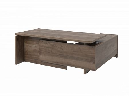 Стол с опорной тумбой FB-119L.DD Орех Пацифик Табак