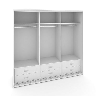 Корпус 3-х секционного шкафа низкого L=2369мм Maris SH.K3-6.2 K4