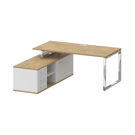 Стол руководителя (С опорной греденцией) Shift SK.SRG-180 (L)