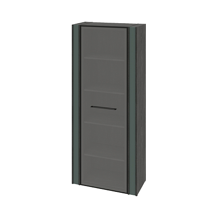 Шкаф для документов с дверью стеклянной в профиле Гринвуд G-67.02