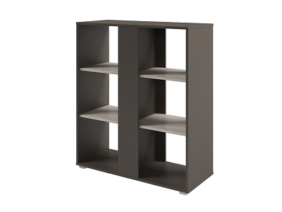 Стеллаж средний с планкой открытый D-73