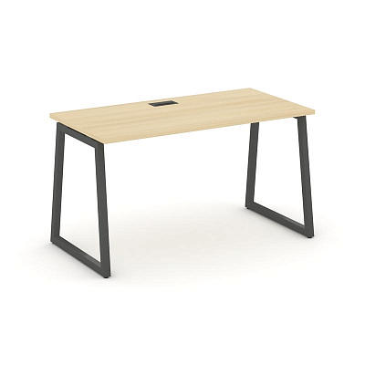 Style Project Стол письменный SN-4T1.SP-014 Акация Лорка/Металл Антрацит/Заглушка Пластик Черный 158