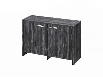 Тумба двухсекционная FI-12-02.D. Древесина Графит